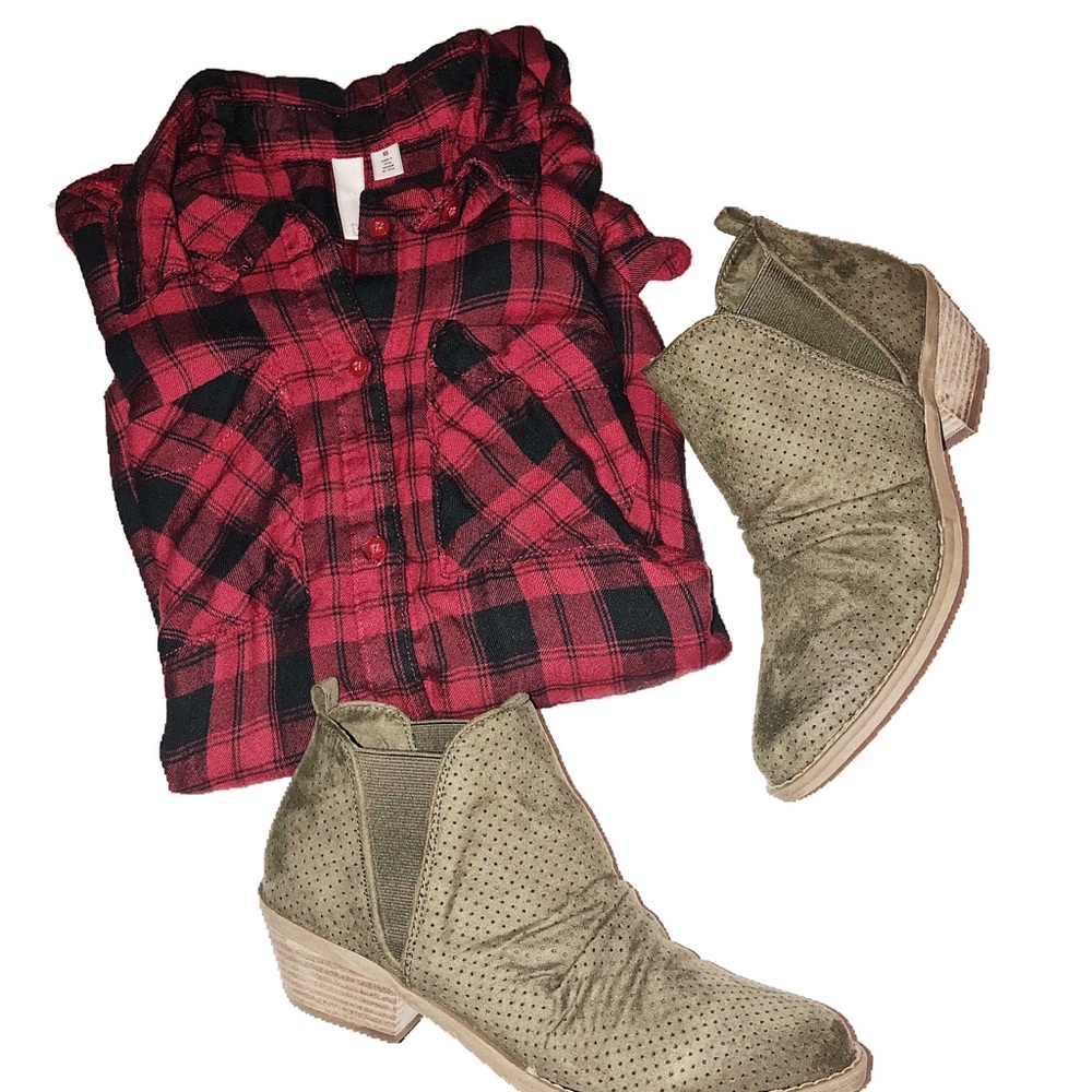 BP red plaid shirt - Picture 2 of 5